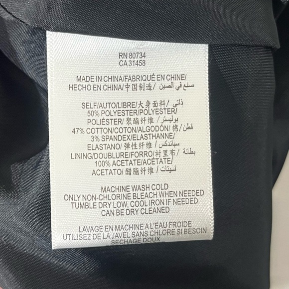 BCBGENERATION Satin Asymmetrical Ruffle Sleeveless Pockets Black Dress Size 10 - Picture 13 of 14